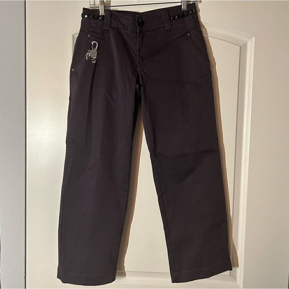 Women’s Purple Scorpion Sequence Straight Leg Jeans